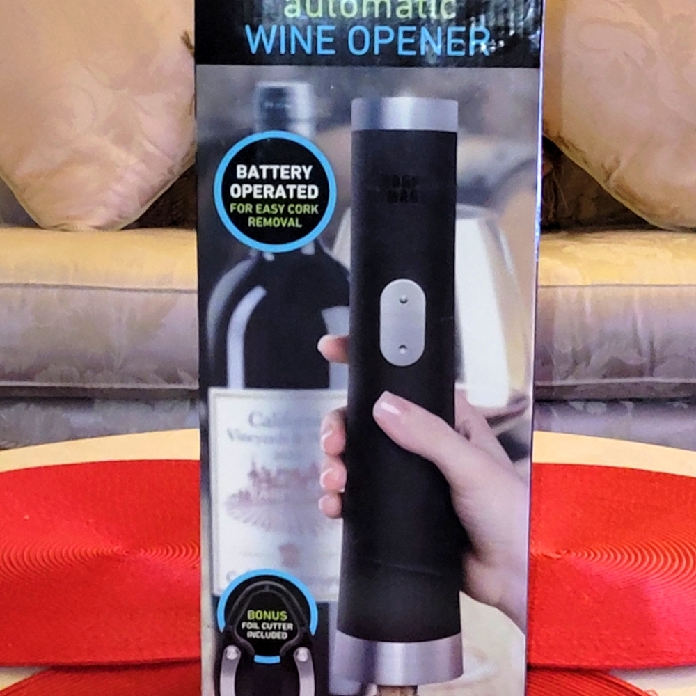Sharper image automatic wine opener